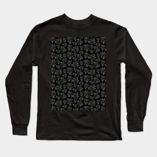 Fireworks pattern in black and white Long Sleeve T-Shirt